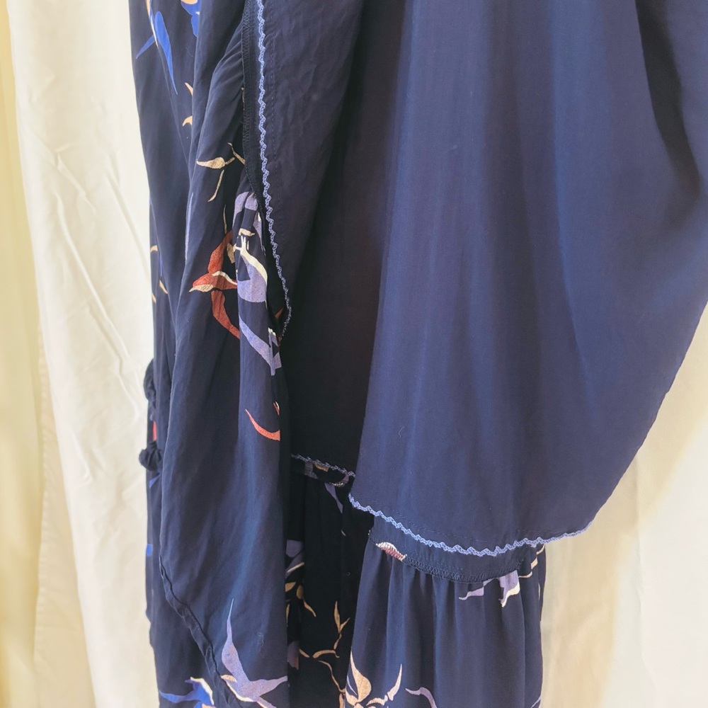 Anthropologie Maeve Western Cut Ruffle Skirt Bird Print 20W - Picture 8 of 9